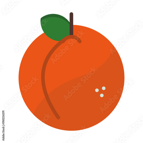 Peach Vector Icon