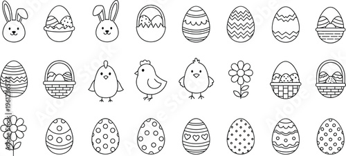 Vector nail art designs with various patterns and shapes