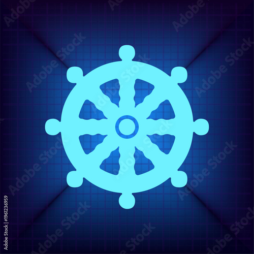 Vector illustration on a blue background