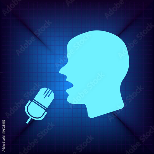 Vector illustration on a blue background