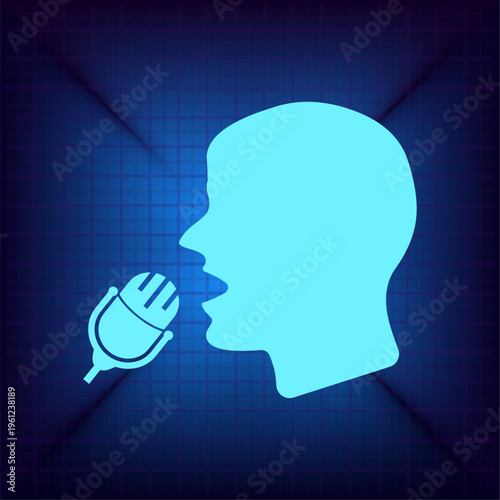 Vector illustration on a blue background