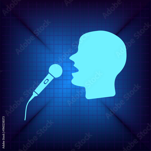 Vector illustration on a blue background