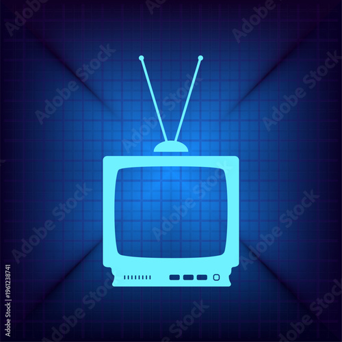 Vector illustration on a blue background