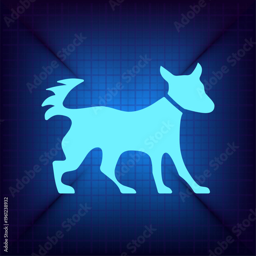 Vector illustration on a blue background