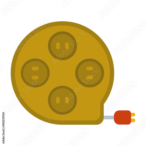 Photography Extension Cord Vector Icon