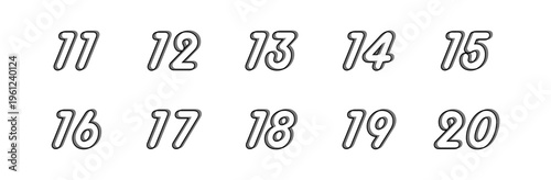 Set Outline Numbers with Prominence