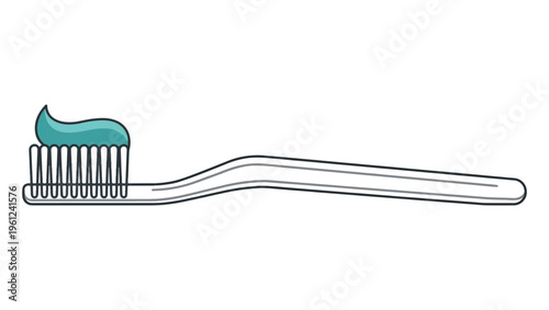 Toothbrush with Toothpaste Vector Icon PNG Transparent Background, toothbrush vector, toothpaste icon, dental care, oral hygiene, toothbrush icon, dental tool, bathroom essentials, personal care, 