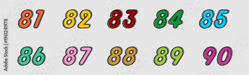 Colorful Number Set with Unique Style