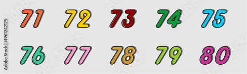 Colorful Number Set with Unique Style