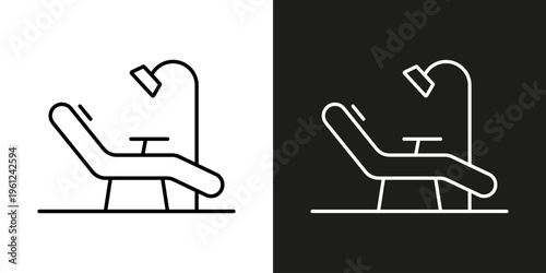 Dentist's office - vector editable stroke icon.
