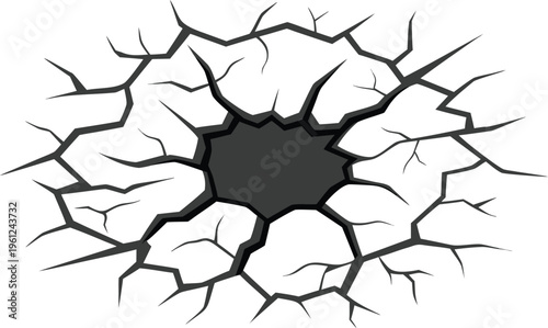 Cracked ground texture with irregular fracture pattern 1