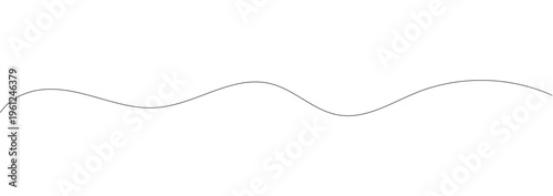 Squiggle line design element.  Seamless pattern decorative curve line in eps 10.Curly one Line. Squiggle wavy and decorative ornament in editable stroke.