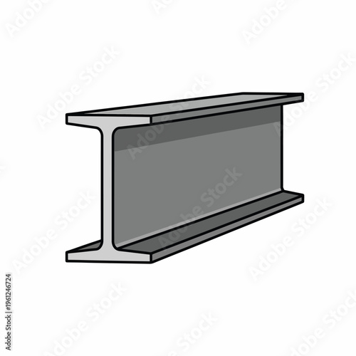 Steel I beam construction metal 1.