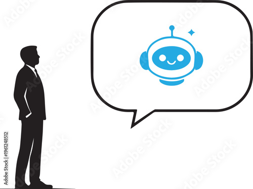 A man contemplates multiple directions indicated by surrounding arrows