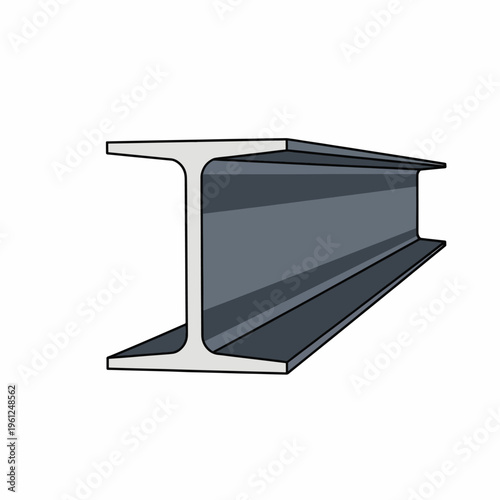 Steel I beam construction metal.
