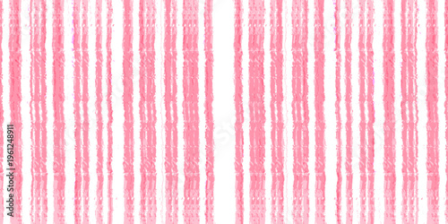 Light pink seamless stripes background. Cute watercolor strokes repeating pattern. Summer pastel straight vertical lines for fabric, wrapping paper, textile, banner, poster. Vector wallpaper