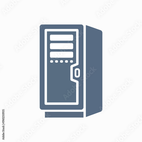 Vending Machine Front View Illustration.