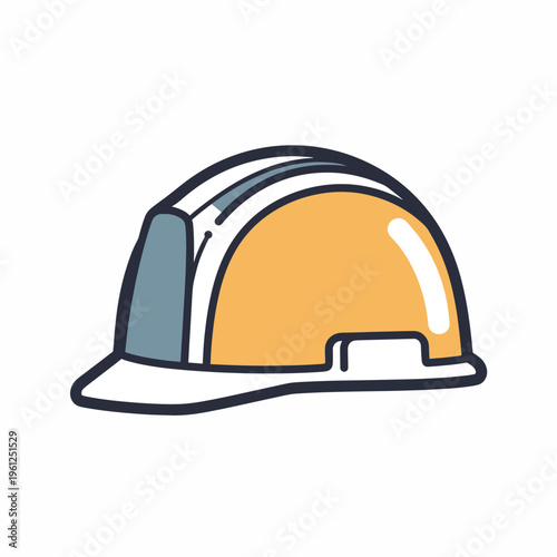 Yellow Hard Hat Safety Construction Helmet.