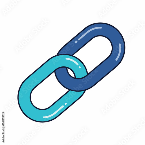 Two Links Connected Chain Link 1.