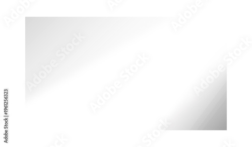 Bild auf Leinwand Clear glass rectangle overlay on transparent background