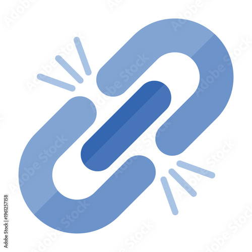 Broken Link Vector Icon
