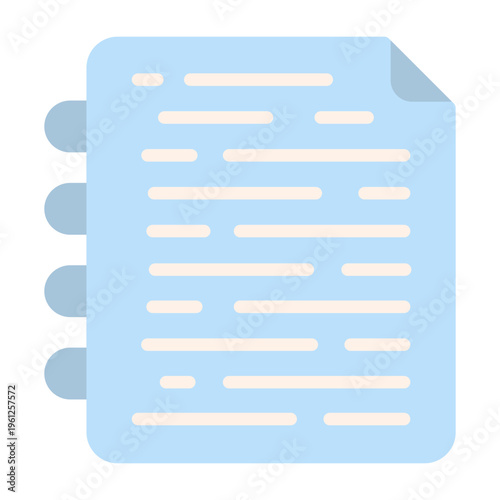Note Page Vector Icon