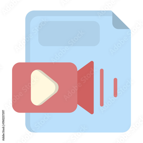 Video File Vector Icon