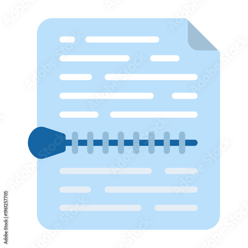 Zip File Vector Icon