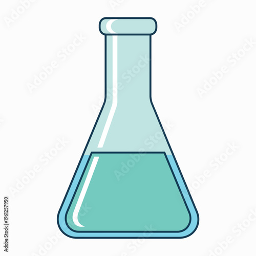 Laboratory Erlenmeyer Flask Container.