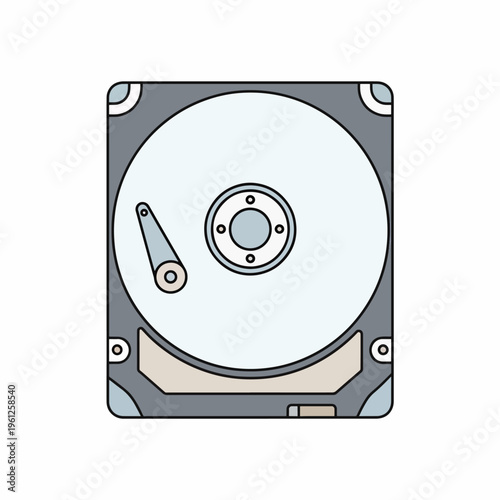 Hard disk drive storage device component 4.