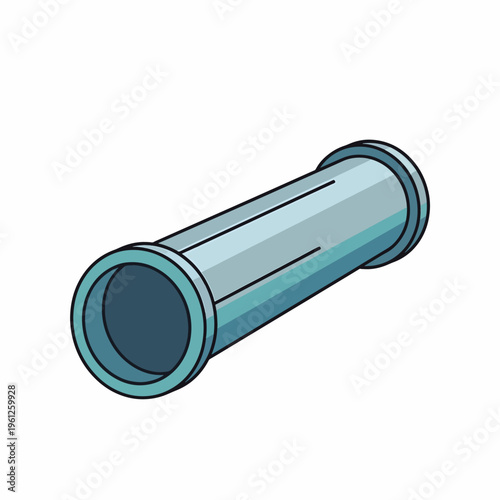 A large metal pipe fitting connector.