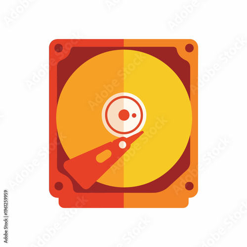 Hard disk drive storage device component.