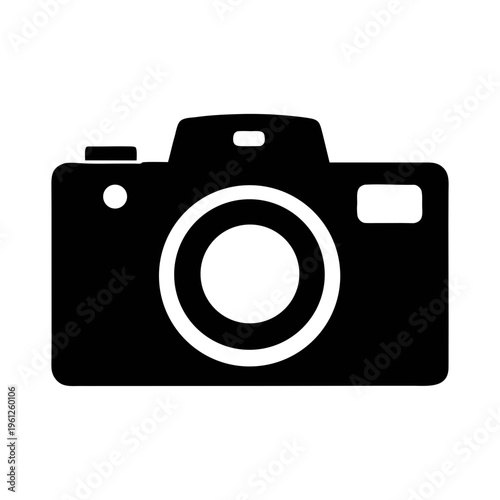 Black camera icon photography equipment photo device digital lens image studio capture moment 
