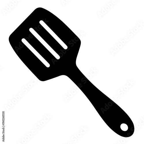 Find black spatula for cooking and kitchen use perfect for flipping pancakes and eggs easily