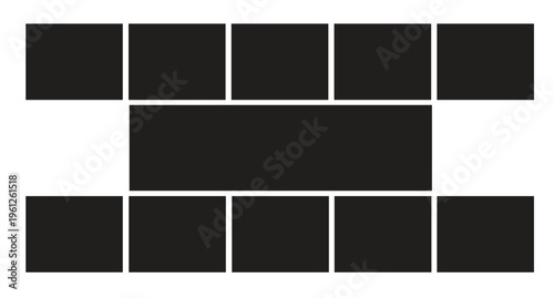 Creative vector Template Collage. Frames for photo.
