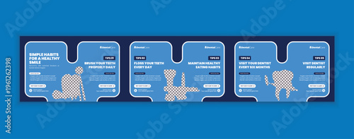 Dental Health Care Social Media Carousel Post Template