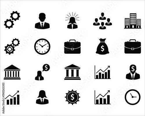 Business and finance icons