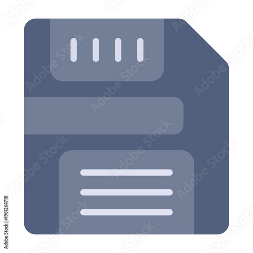 Floppy Disc Vector Icon