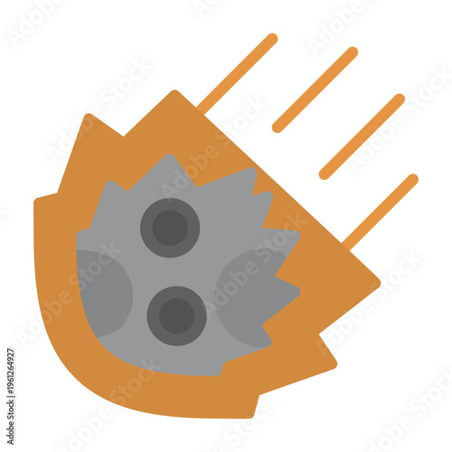 Meteor Vector Icon