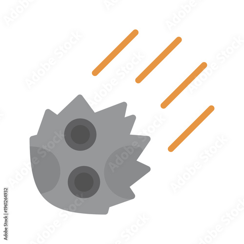 Meteor Vector Icon