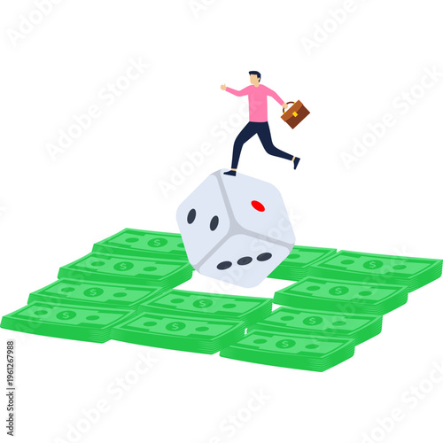 Investment or business venture, gambling or gambler, the trader's dice on the bill are jumping

