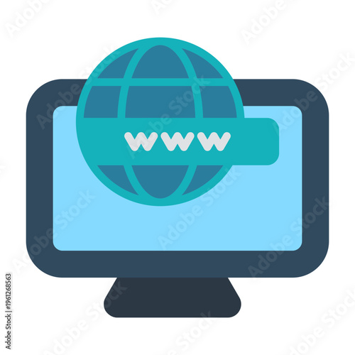 Computer Vector Icon