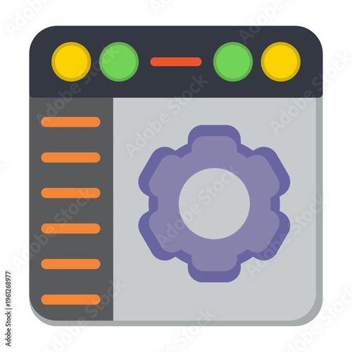 Browser Settings Vector Icon