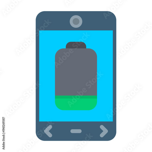 Battery Low Vector Icon