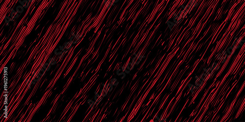 A dark abstract red and black grunge texture background with a fire pattern and blood color paint design on a wood wall backdrop