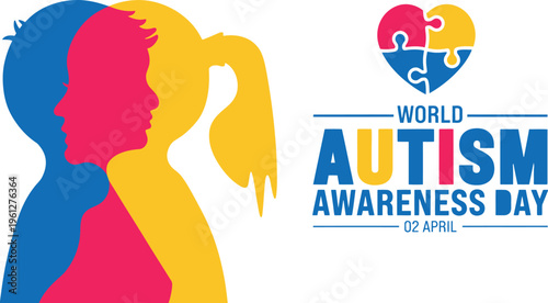 A colorful illustration for World Autism Awareness Day on April 2nd