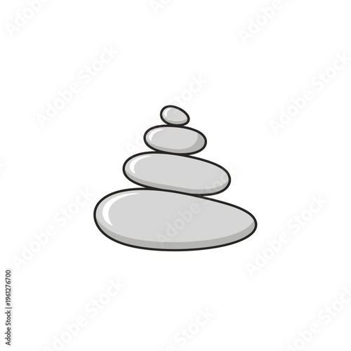 A stack of smooth stones for zen.