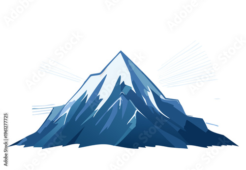 vector illustration of a mountain landscape