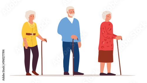 elderly woman with a walker