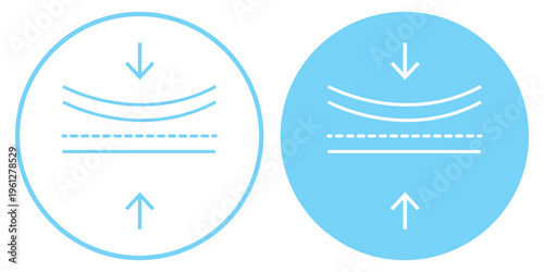 Elastic icon. Graphic icon design template